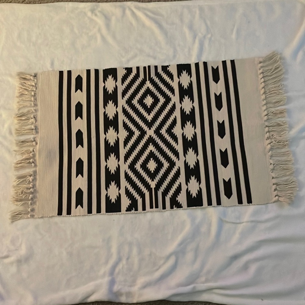 Cotton Abstract Design Washable Area Rug - Picture 1 of 2